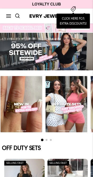 Evry Jewels Shopify storefront