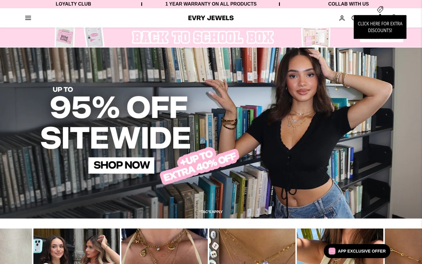 Evry Jewels Shopify storefront