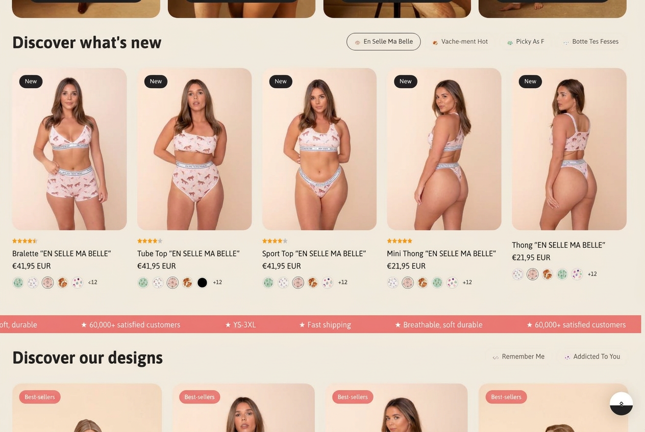 Pop Underwear Shopify storefront